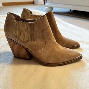 Steve Madden Taupe Ankle Booties